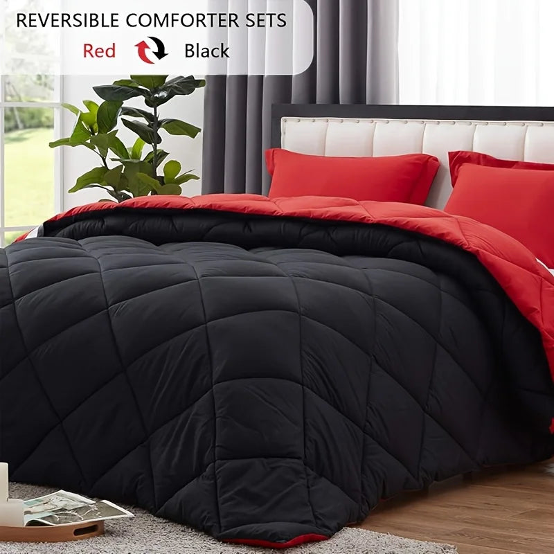 2/3pcs Reversible Comforter Bedding Set