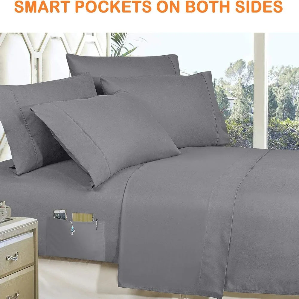 10-Piece FULL/ QUEEN SIZE - Elegant Infinity Design Comforter Set
