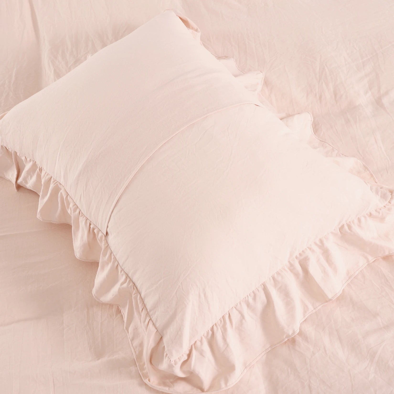 3 PC Ruffled Duvet Cover Set- COMFORTER NOT INCLUDED.
