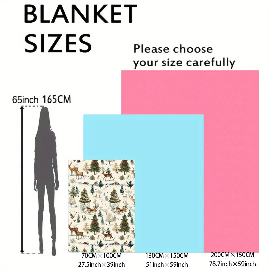 Woodland Deer Throw Blanket