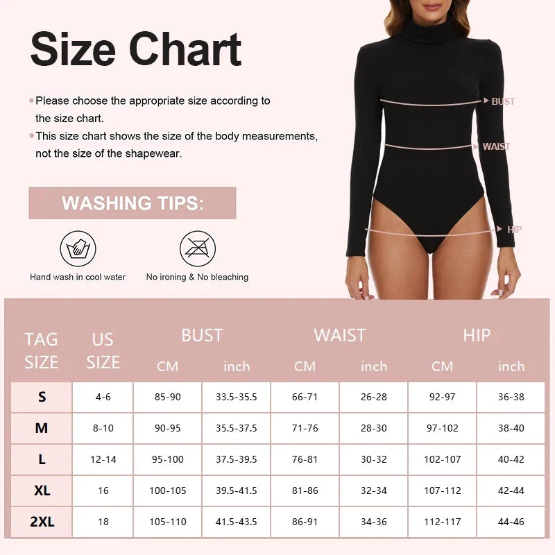 Long Sleeve Turtleneck Bodysuit 