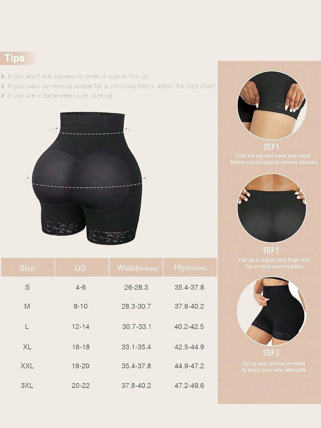 Lace Trim Sculpting Shorts