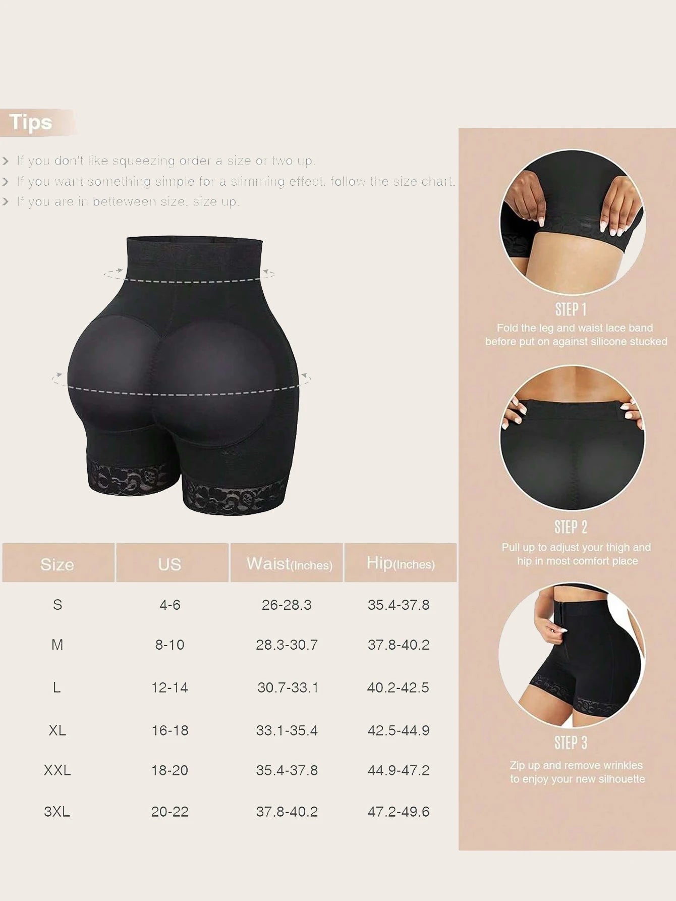 Lace Trim Sculpting Shorts