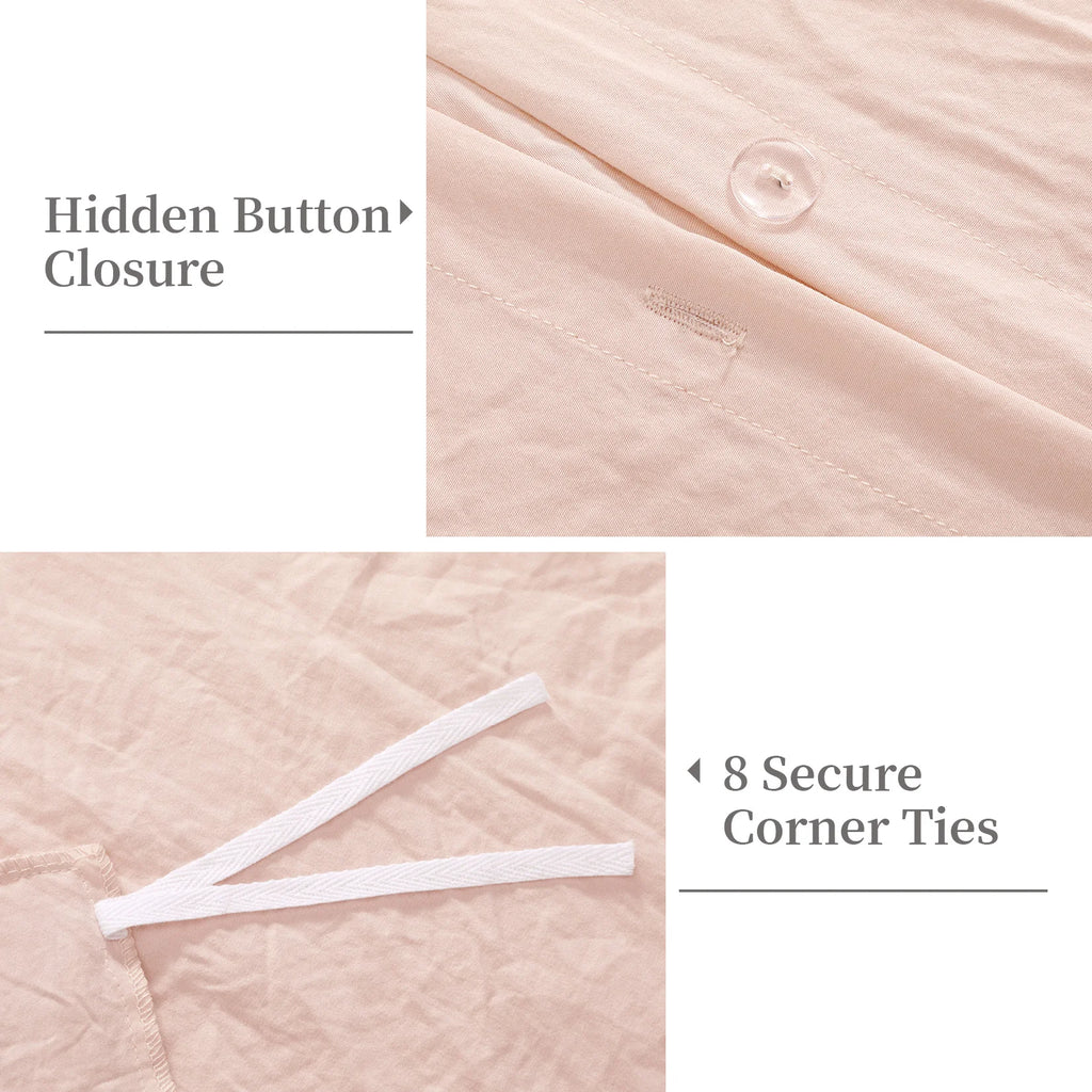 3 PC Ruffled Duvet Cover Set- COMFORTER NOT INCLUDED.