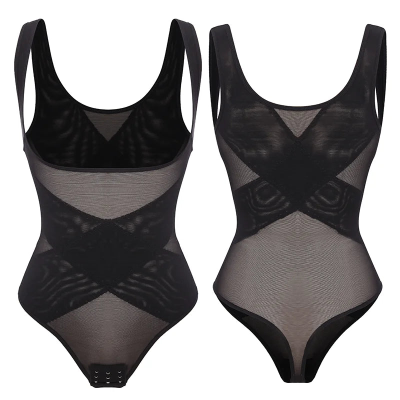 Sexy Criss Cross Mesh Shapewear