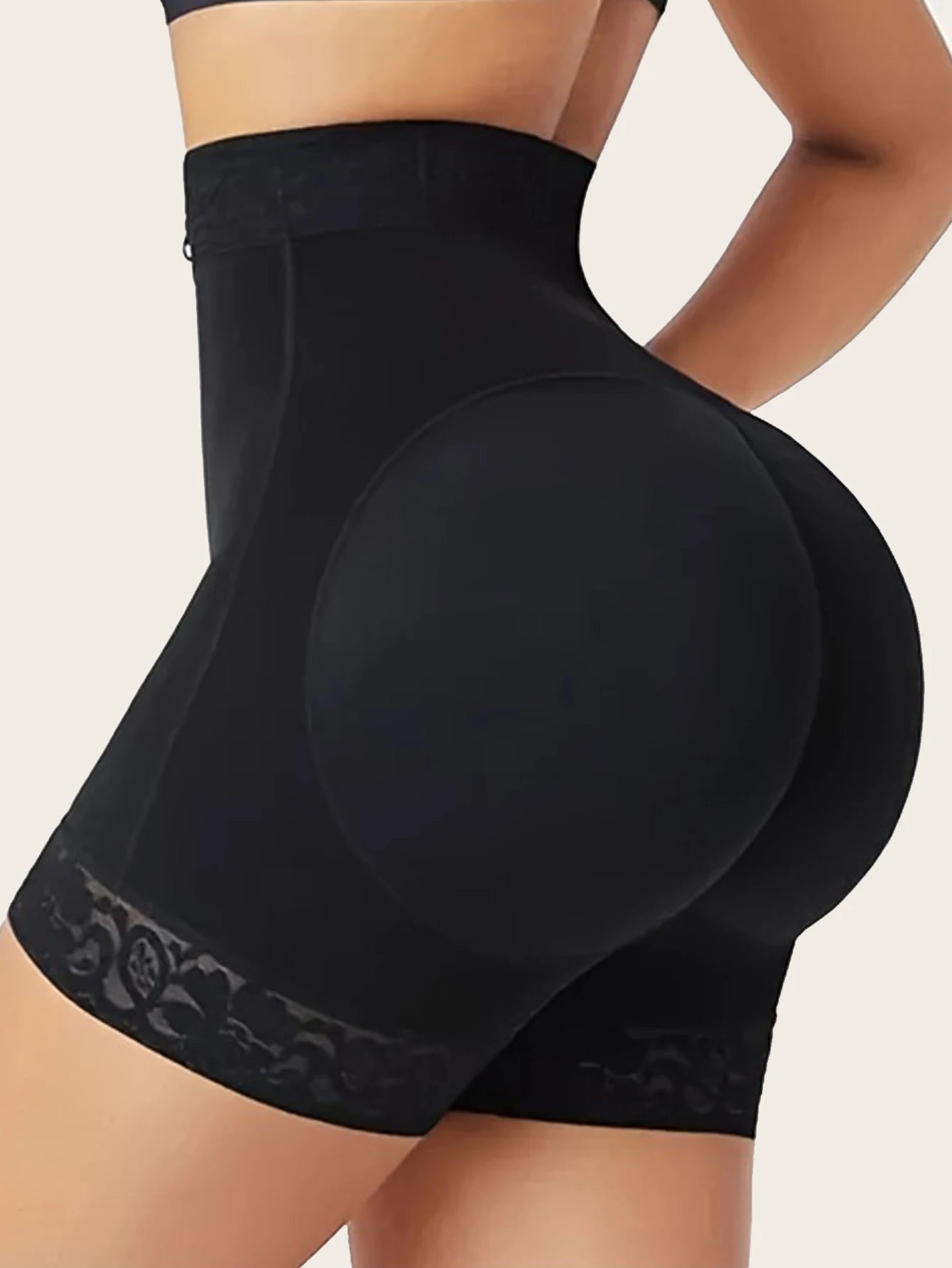 Lace Trim Sculpting Shorts