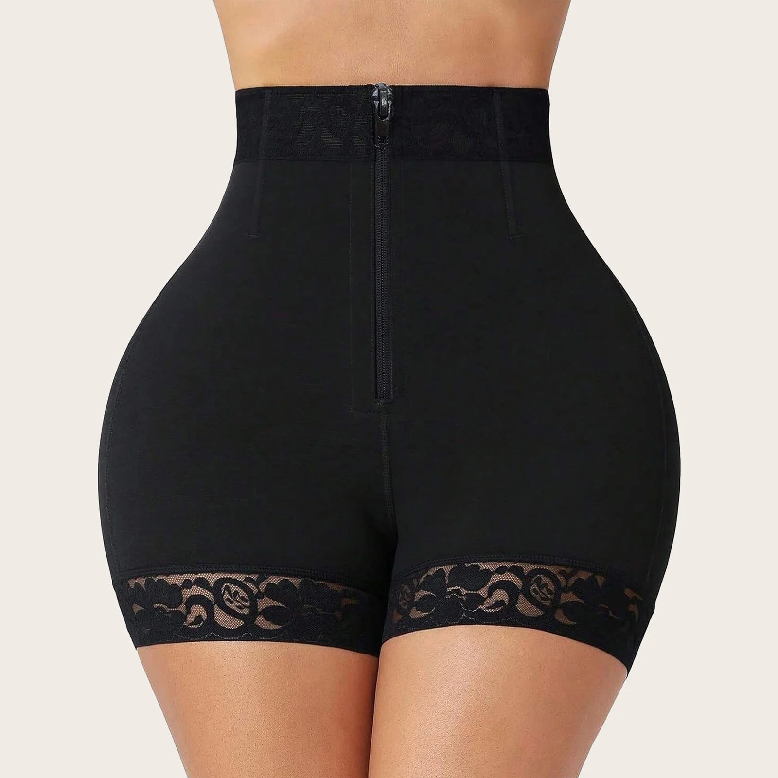 Lace Trim Sculpting Shorts